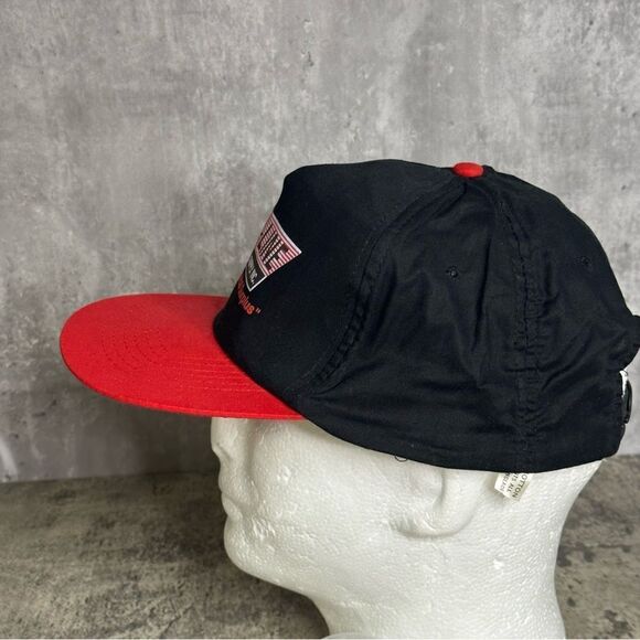 On Line Electric Supply Inc.‎ Black Red Adjustable Snapback Hat OS - Picture 4 of 11